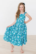 Floral Breeze Ruffle Maxi Dress | Girls Sizes 2T–12