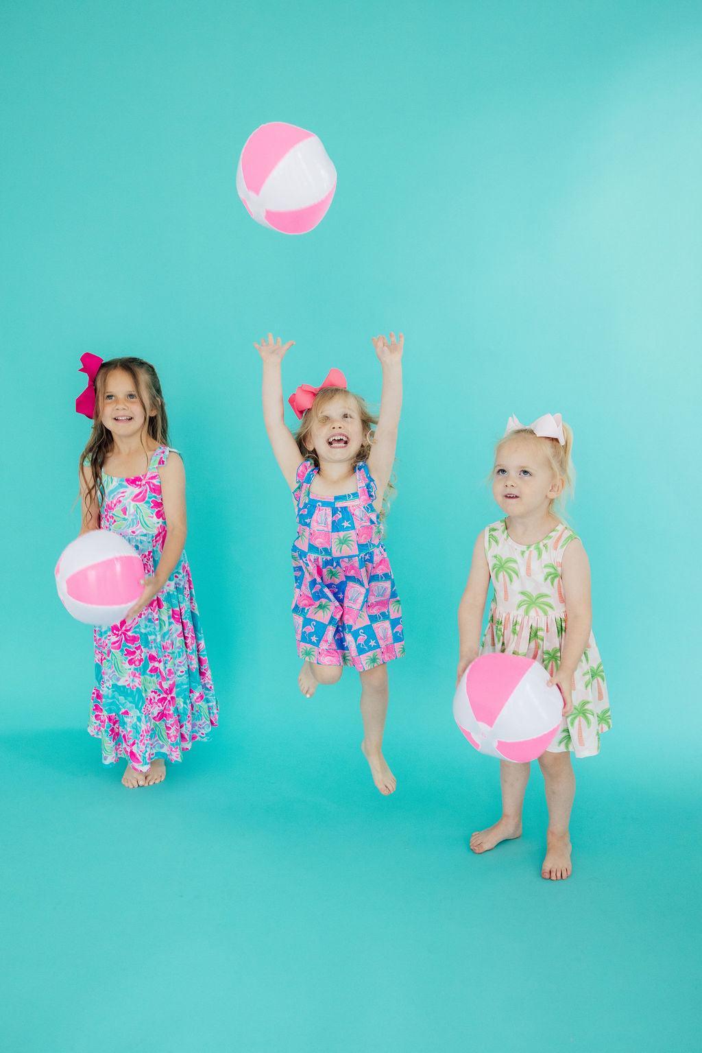 Tropical Punch Ruffle Maxi Dress | Girls Sizes 2T–12