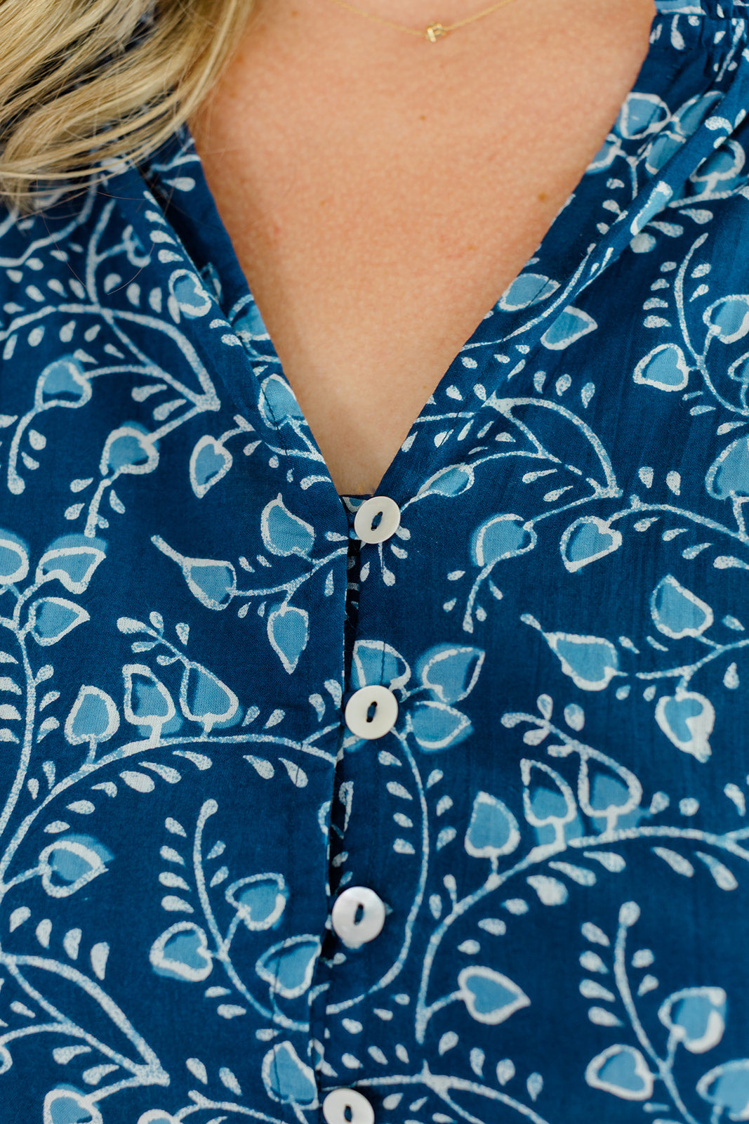 The Savana Midi Dress in Winter Blossom | Button-Up Floral Midi with Pockets