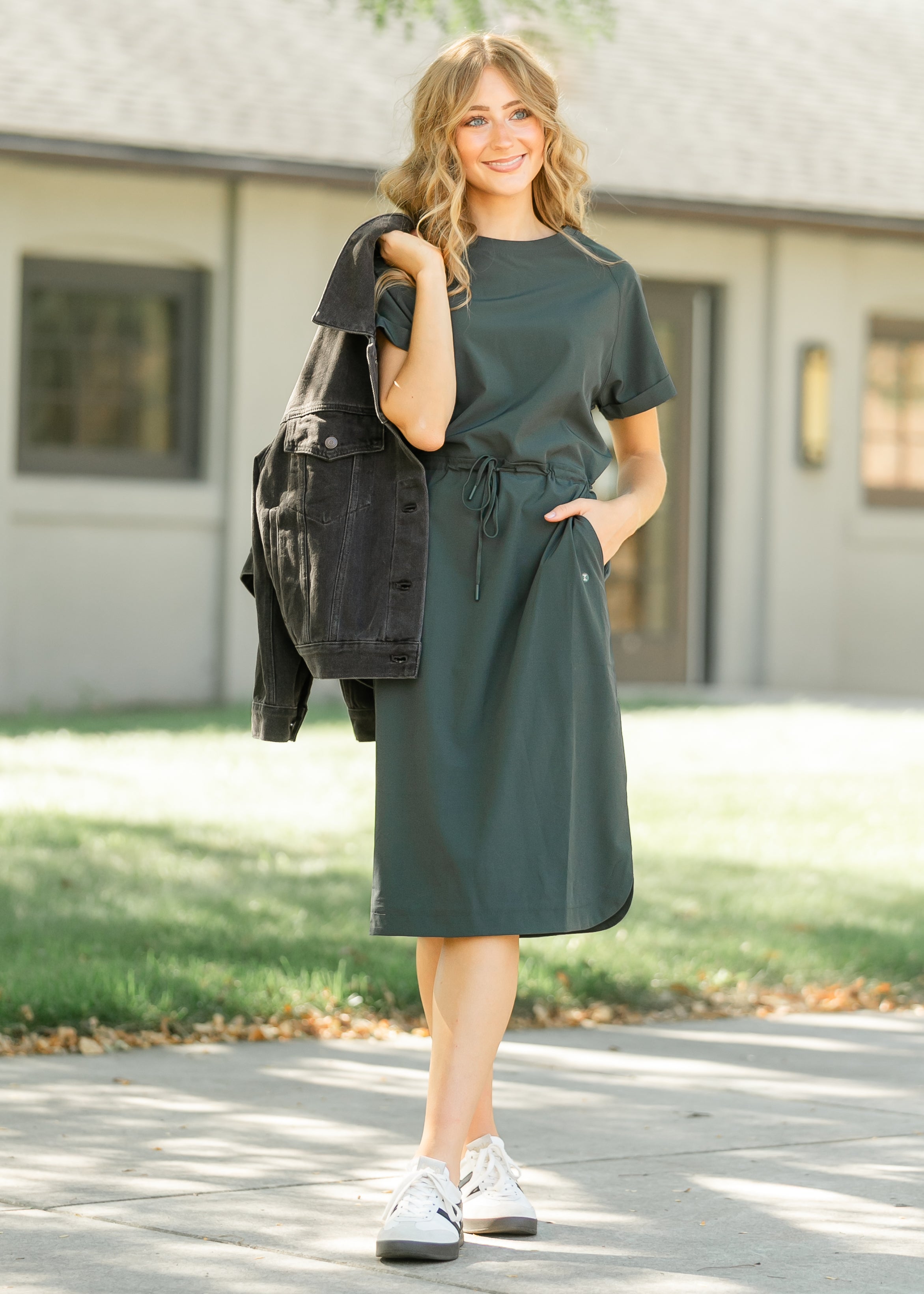 Rory Athletic Midi Dress | SPF Protection, Quick-Dry & Modest